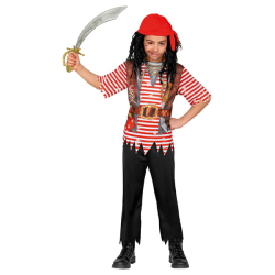 Fasching Kostüm Pirat Overall Gr. 140 8 - 10 Jahre