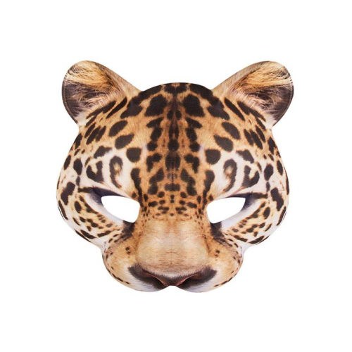 Fasching Kostüm Zubehör Tiermasken Halbmaske Leopard
