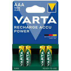 VARTA Batterien RECHARGE ACCU Power AAA 1000mAh 4 Stück