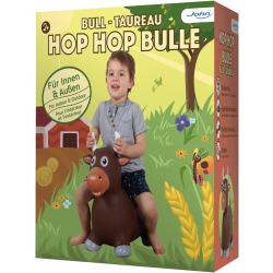 Hüpfpferd Hüpftier Kuh braun Hop Hop Bull