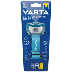 VARTA Kopflampe Outdoor Sports mit Batterien