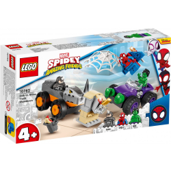 LEGO Marvel Super Heroes Hulks und Rhino Trucks Duell