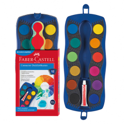 Faber-Castell Wassermalfarben Farbkasten Connector blau