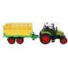 Traktor mit Anhänger + Licht & Sound 25 cm gelber Anhänger