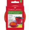 Faber-Castell Wasserbecher Clic&Go für Wasserfarbenmalkasten  rot