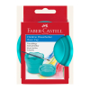 Faber-Castell Wasserbecher Clic&Go für Wasserfarbenmalkasten  türkis