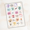 Quailzz® Stickerbogen für Eierschachteln oder Geschenke Wachteln