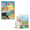 Stickerbuch Malbuch mit Stickern Create your Zoo