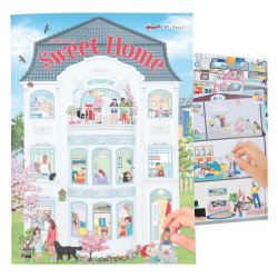 Stickerbuch Create your Sweet Home Haus