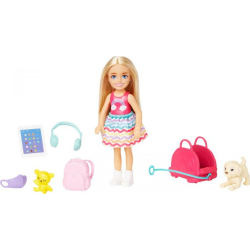 Mattel Barbie Travel Chelsea Puppe mit Hündchen