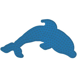Hama Bügelperlen Stiftplatte Delphin blau