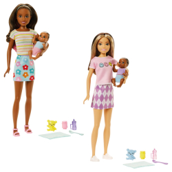 Mattel Barbie Skipper Babysitter Puppe und Baby