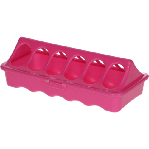 Futtertrog Kunststoff Kükentrog pink  20 cm / 9 cm