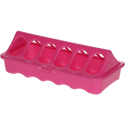 Futtertrog Kunststoff Kükentrog pink  20 cm / 9 cm