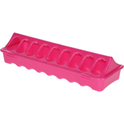 Futtertrog Kunststoff Kükentrog pink  30 cm / 9,5 cm