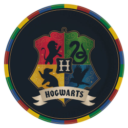 Pappteller Harry Potter Häuser rund 8 Stück 23 cm