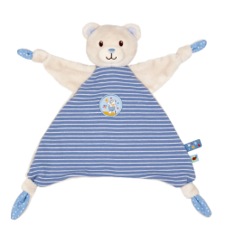 Die Spiegelburg Baby Schnuffeltuch Teddy, hellblau -...
