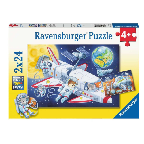 Ravensburger Puzzle Reise durch den Weltraum 2x24 Teile