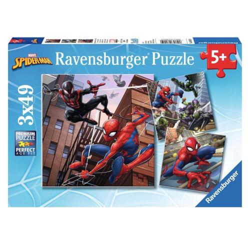 Ravensburger Puzzle Spider-Man beschützt die Stadt 3x49 Teile