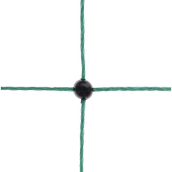 Kerbl Geflügelschutznetz grün Doppelspitze 15 m x 106 cm / 6 Pfähle