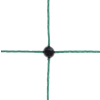 Kerbl Geflügelschutznetz grün Doppelspitze 25 m x 106 cm / 9 Pfähle