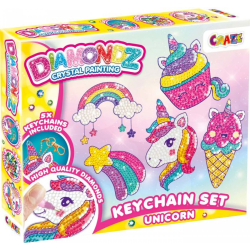 Diamond Painting Keychain Unicorn Bastelset