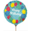 Mini-Folienballon Happy Birthday, luftbefüllt, 5 Designs - Luftballons