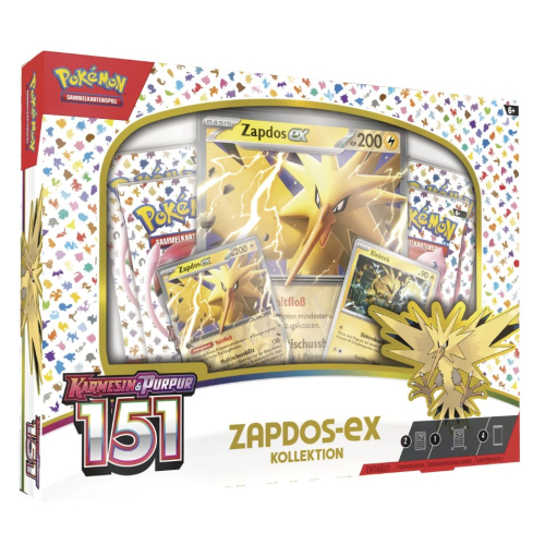 Pokemon Sammelkarten Karmesin & Purpur 3.5 151 Zapdos-ex Kollektion