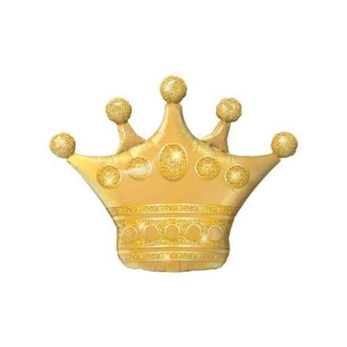 Folienballon Golden Crown Goldene Krone 104 cm Q-Shape