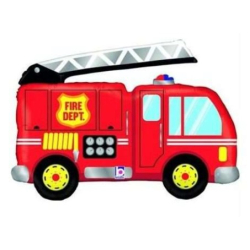 Folienballon Fire Truck  Feuerwehrauto 100 cm