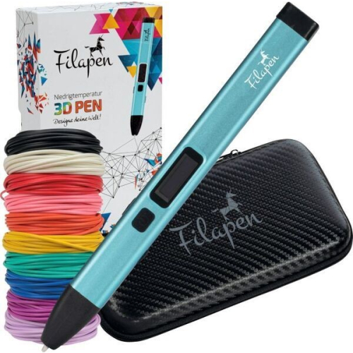 Filapen Premium 3D Stift mit 10 Filamenten und Etui