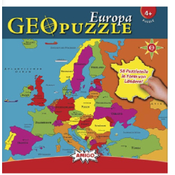 Amigo GeoPuzzle - Europa 58 Teile