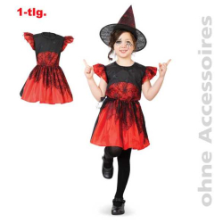 Fasching Halloween Spinnenhexe Kleid 116