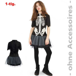 Halloween Kostüm Bones Kleid Skelett