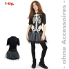 Halloween Kostüm Bones Kleid Skelett 152