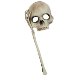Halloween Zubehör Skelettmaske Maske mit Hand Knochen