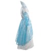 Fasching Kostüm Schneeprinzessin Eisprinzessin blau 1-tlg.
