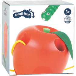 small foot Fädelspiel Apfel und Wurm