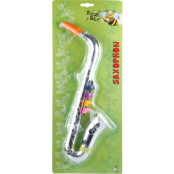 Kinder Saxophon silber 4 Töne 36cm Musikspielzeug