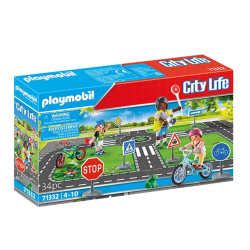 Playmobil City Life Fahrradschule Fahrradparcours