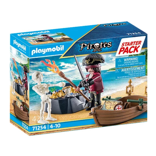 PLAYMOBIL Piraten Starter Pack Pirat mit Ruderboot 71254