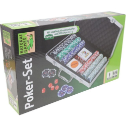 Natural Games Pokerkoffer Poker-Set im Aluminiumkoffer