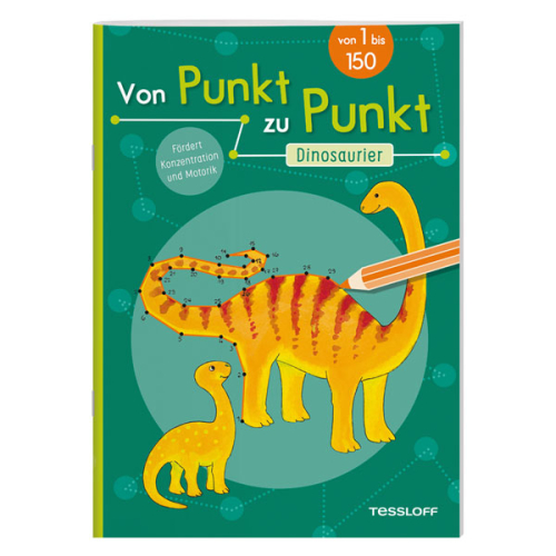 Tessloff Malbuch Von Punkt zu Punk 32 Seiten Dinos