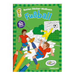 Tessloff Malbuch Buntes Sticker-Malbuch Fußball mit...