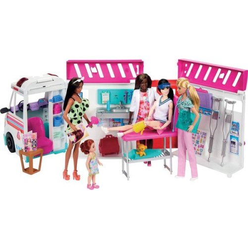 Mattel  Barbie 2-in-1 Krankenwagen Spielset HKT79