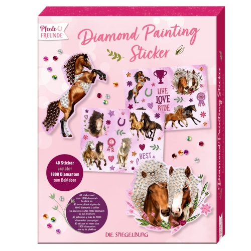 Die Spiegelburg Diamond Painting Sticker - Pferdefreunde