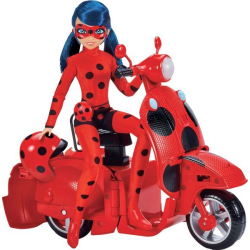 Miraculous Figur Ladybug Scooter mit Puppe