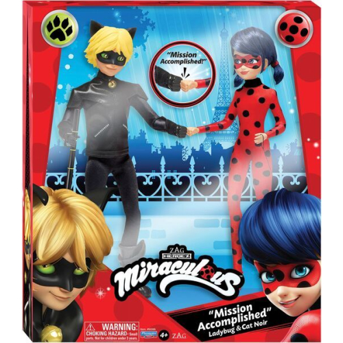 Miraculous Figuren Bandai  Miraculous Ladybug und Cat Noir Puppen 26cm