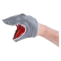 Handpuppe Shark  Hai 14cm grau
