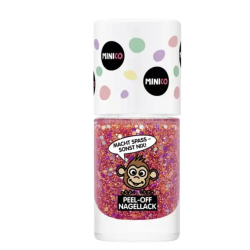 MINICO Peel-Off Nagellack Glitzer Pink 4ml